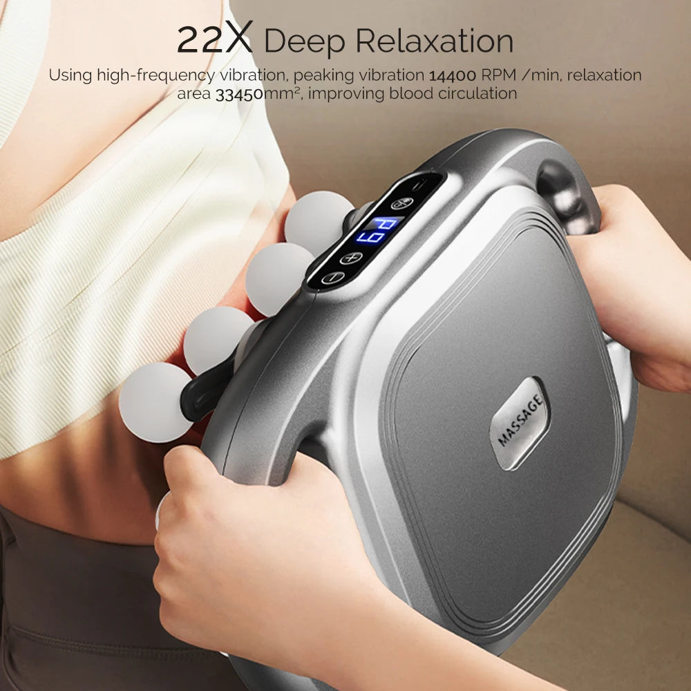 Foreverlily High Frequency Vibration Fascia Gun Professional Body Massager