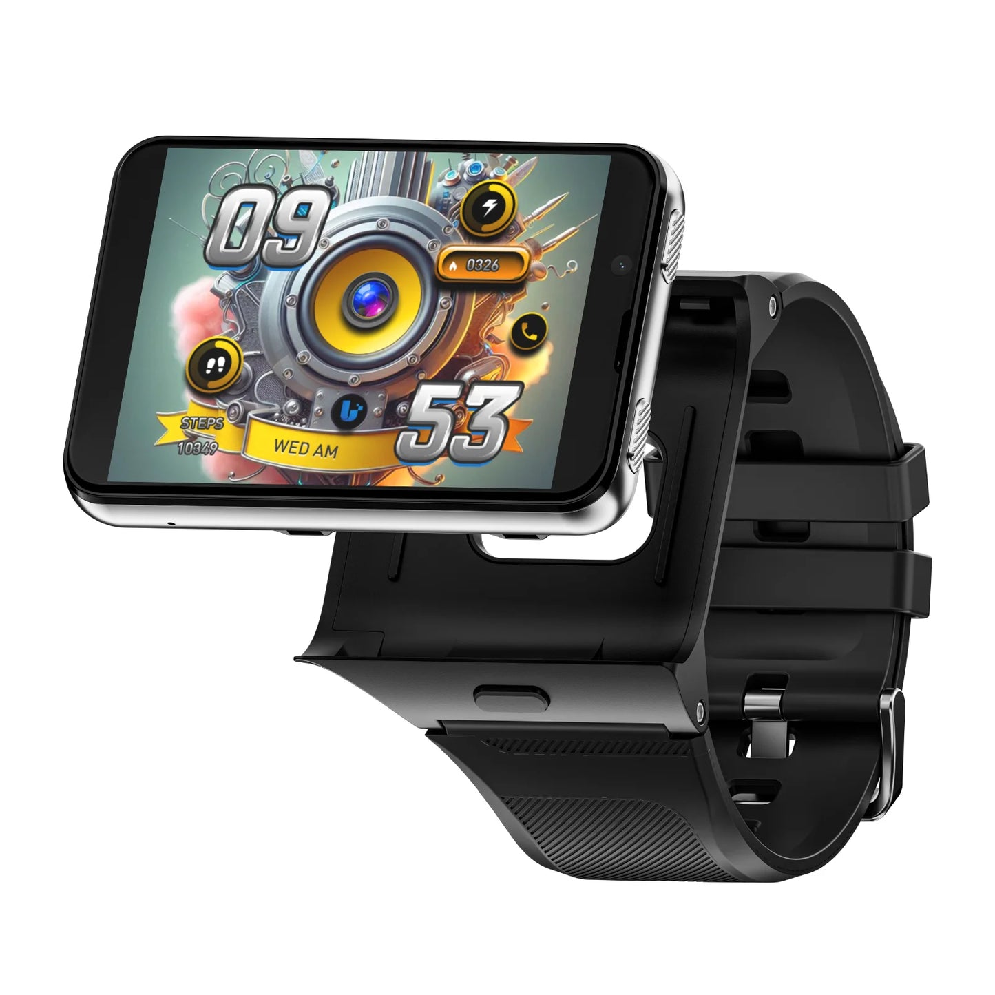LOKMAT Android Smartwatch 4G Phone Dual Cameras Heart Rate Monitor