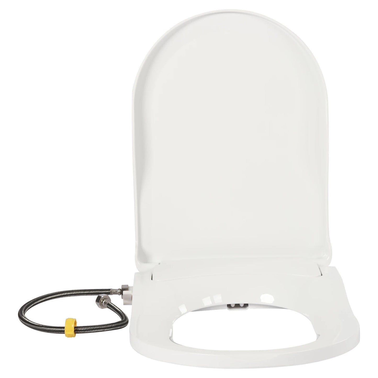 Non-Electric Bidet Toilet Seat With Dual Nozzles For Elongated Toilets