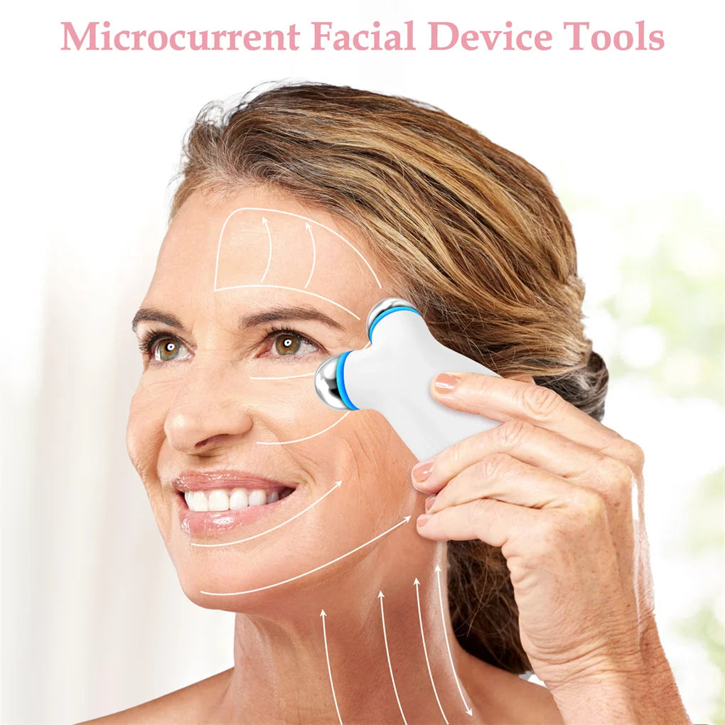 Microcurrent Facial Device For Anti Aging Wrinkles Therapy