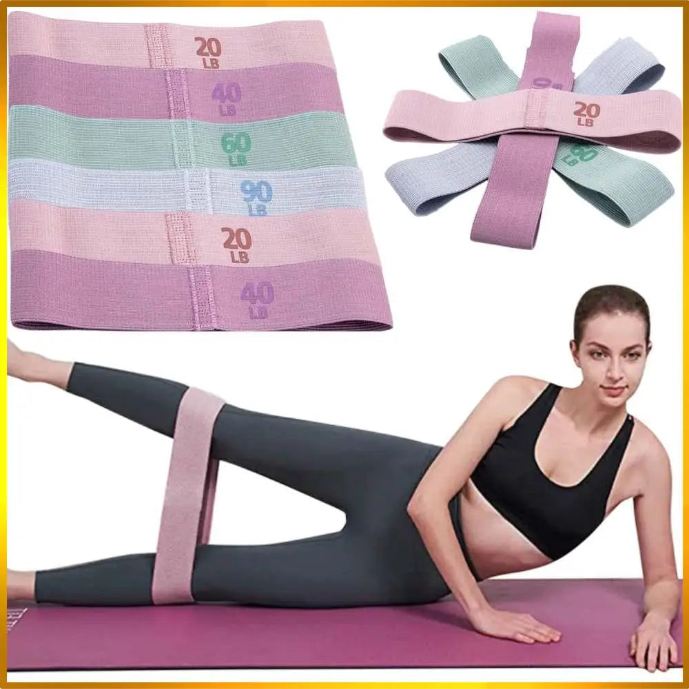 Fabric Resistance Bands Set For Yoga Pilates Hip Circle Training