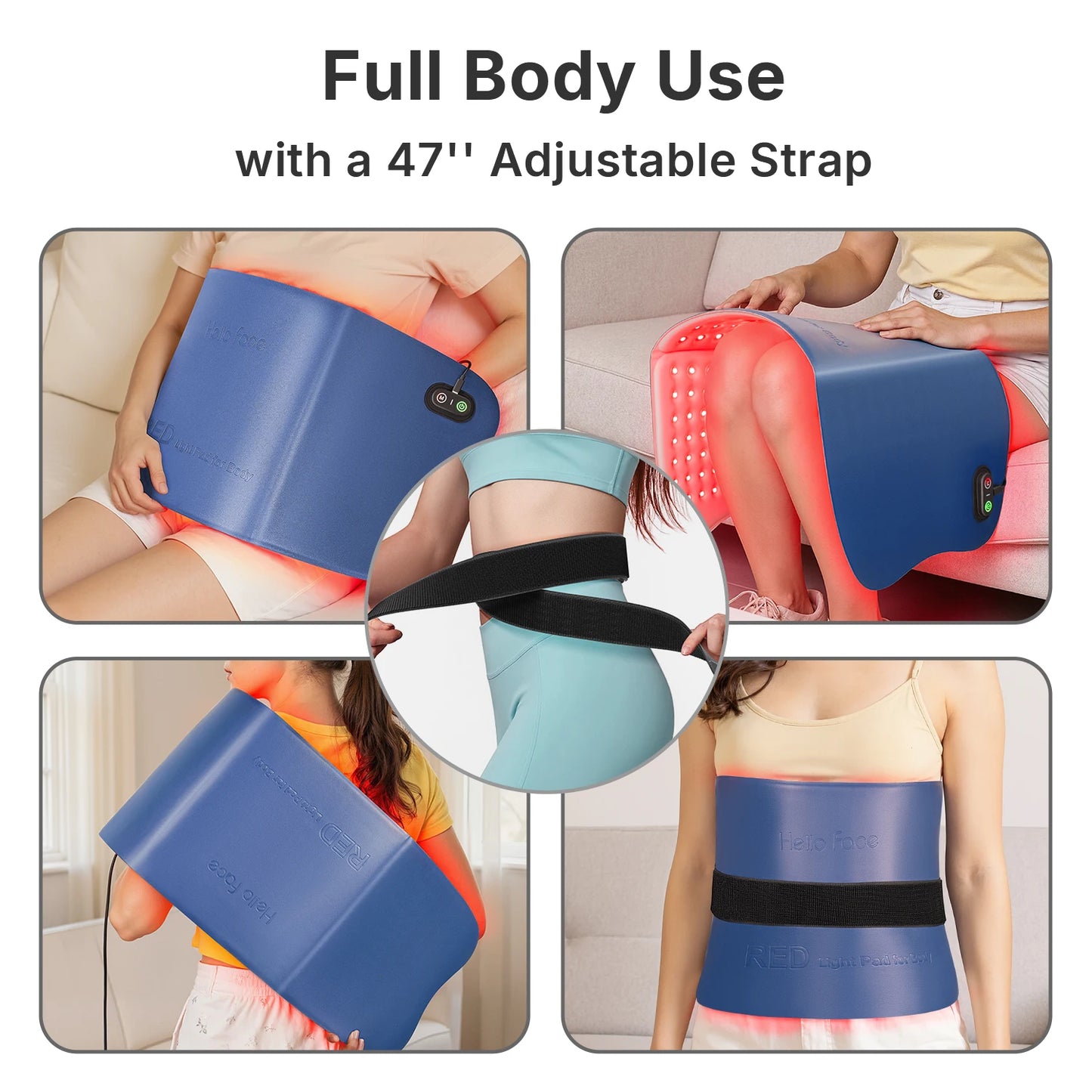 Hello Face LED Light Therapy Mat 660nm 850nm Near Infrared