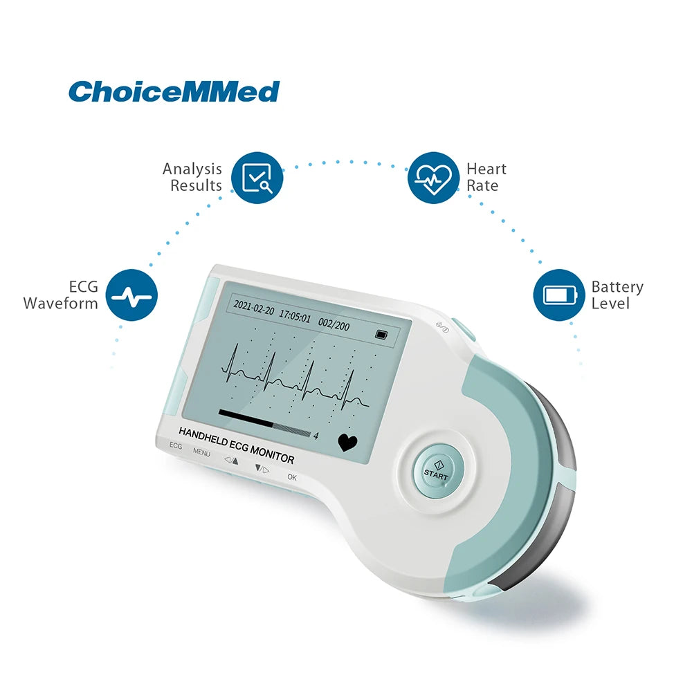 ChoiceMMed MD100B Handheld ECG Monitor Real Time Heart Rate