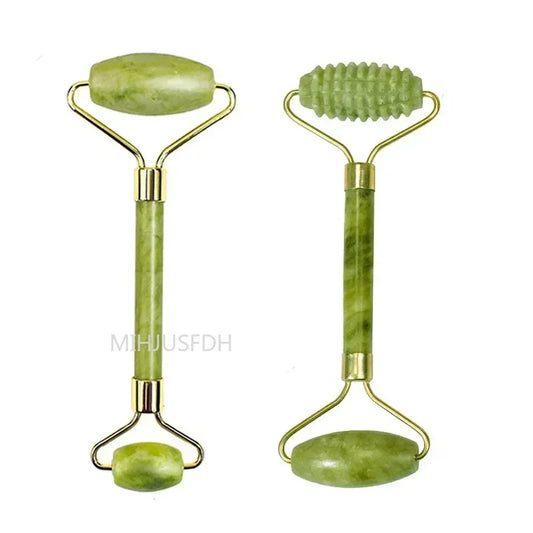 Natural Jade Roller Massager for Face and Body Gua Sha