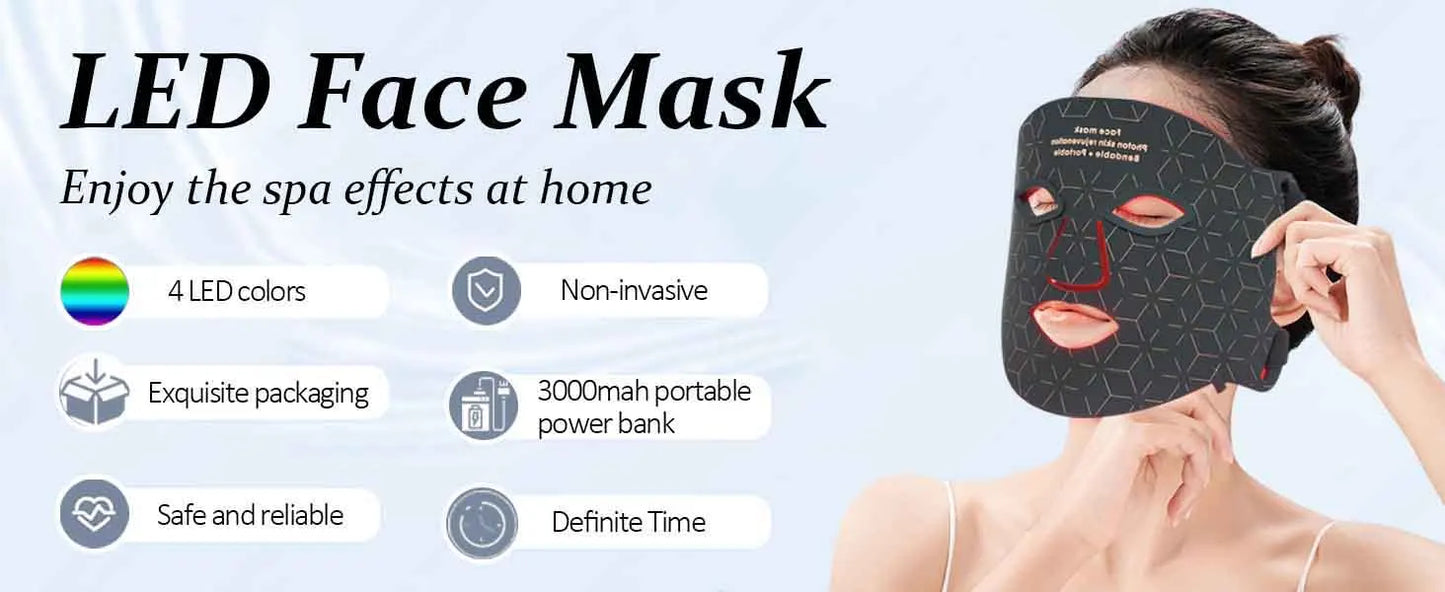 UBilli Portable Led Face Mask Light Therapy Anti Aging