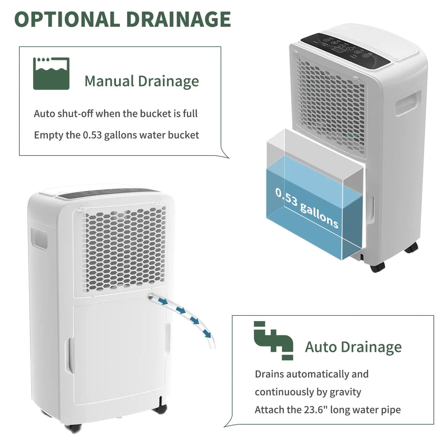 Shinco 40 Pints Dehumidifier for Home and Basements