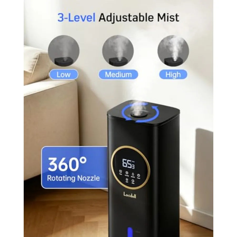Large Room Top Fill Humidifier Night Light Essential Oil Diffuser