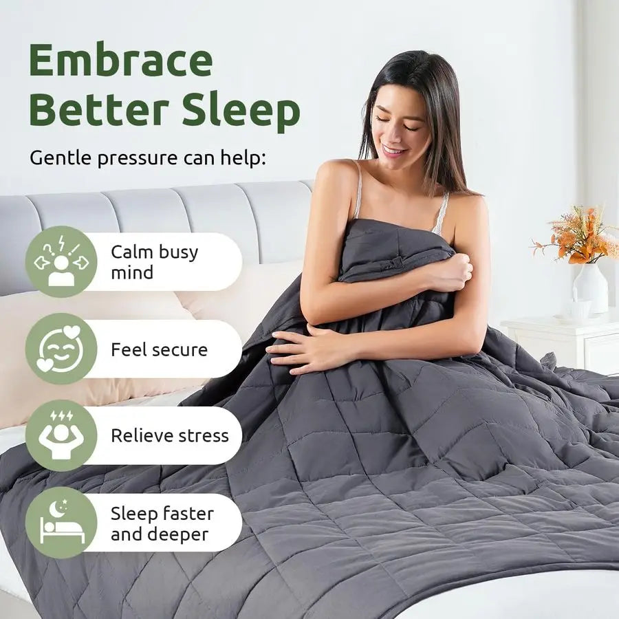 Weighted Blanket For Adults Cotton Breathable Comfort