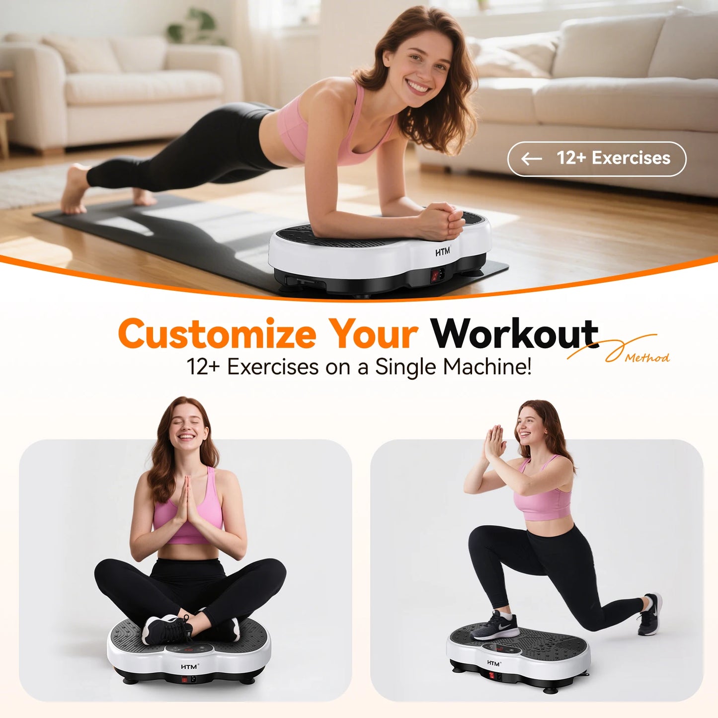 Vibration Plate Exercise Machine Full Body Shaker With Adjustable Speed