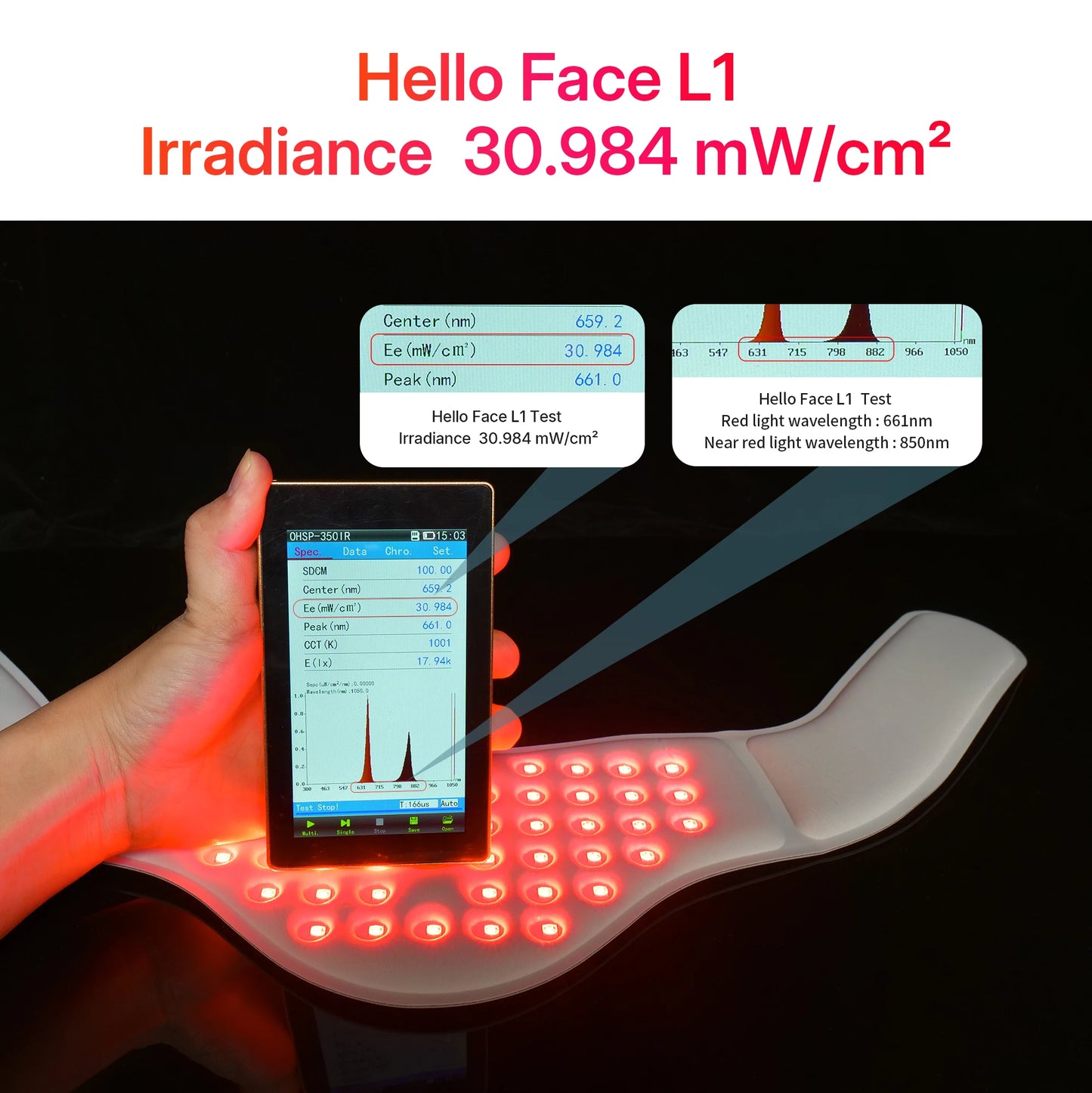 Hello Face L1 Portable Neck Pain Relief LED Therapy Device