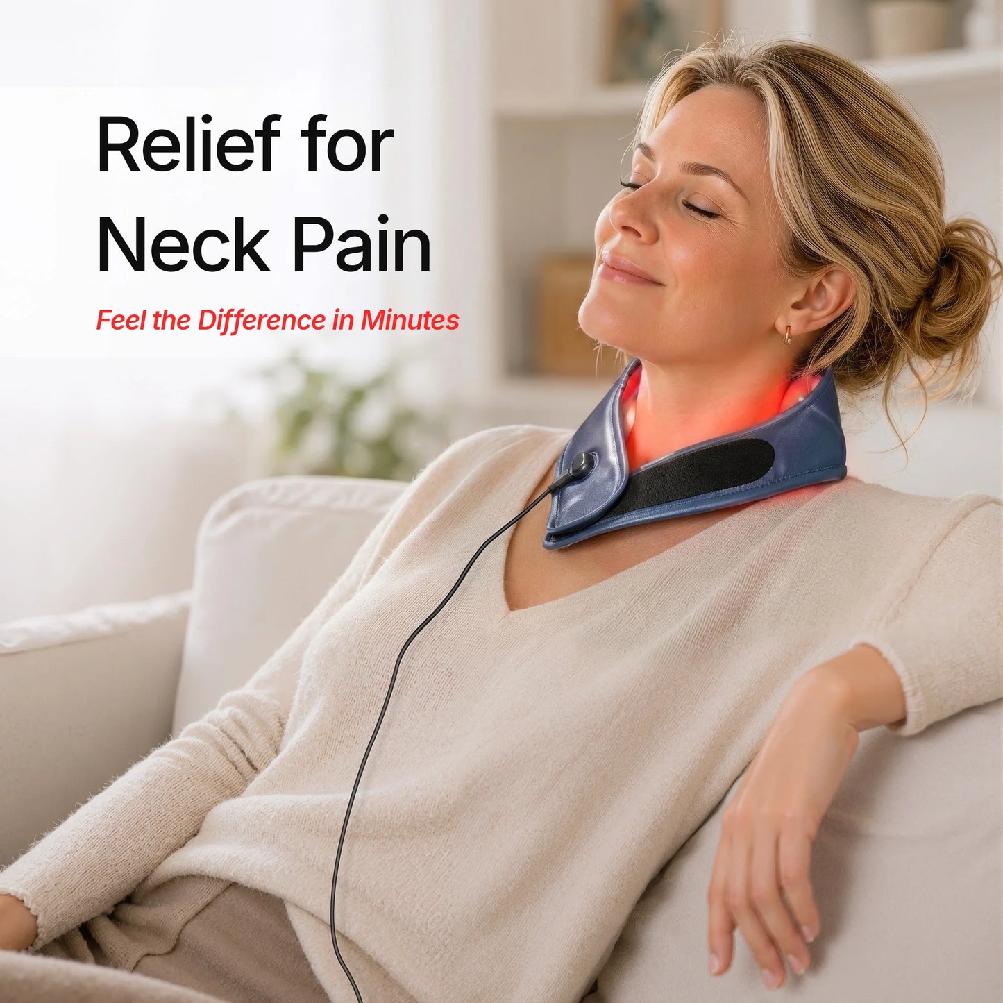 Hello Face L1 Portable Neck Pain Relief LED Therapy Device