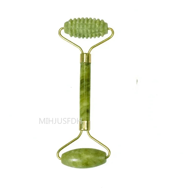 Natural Jade Roller Massager for Face and Body Gua Sha