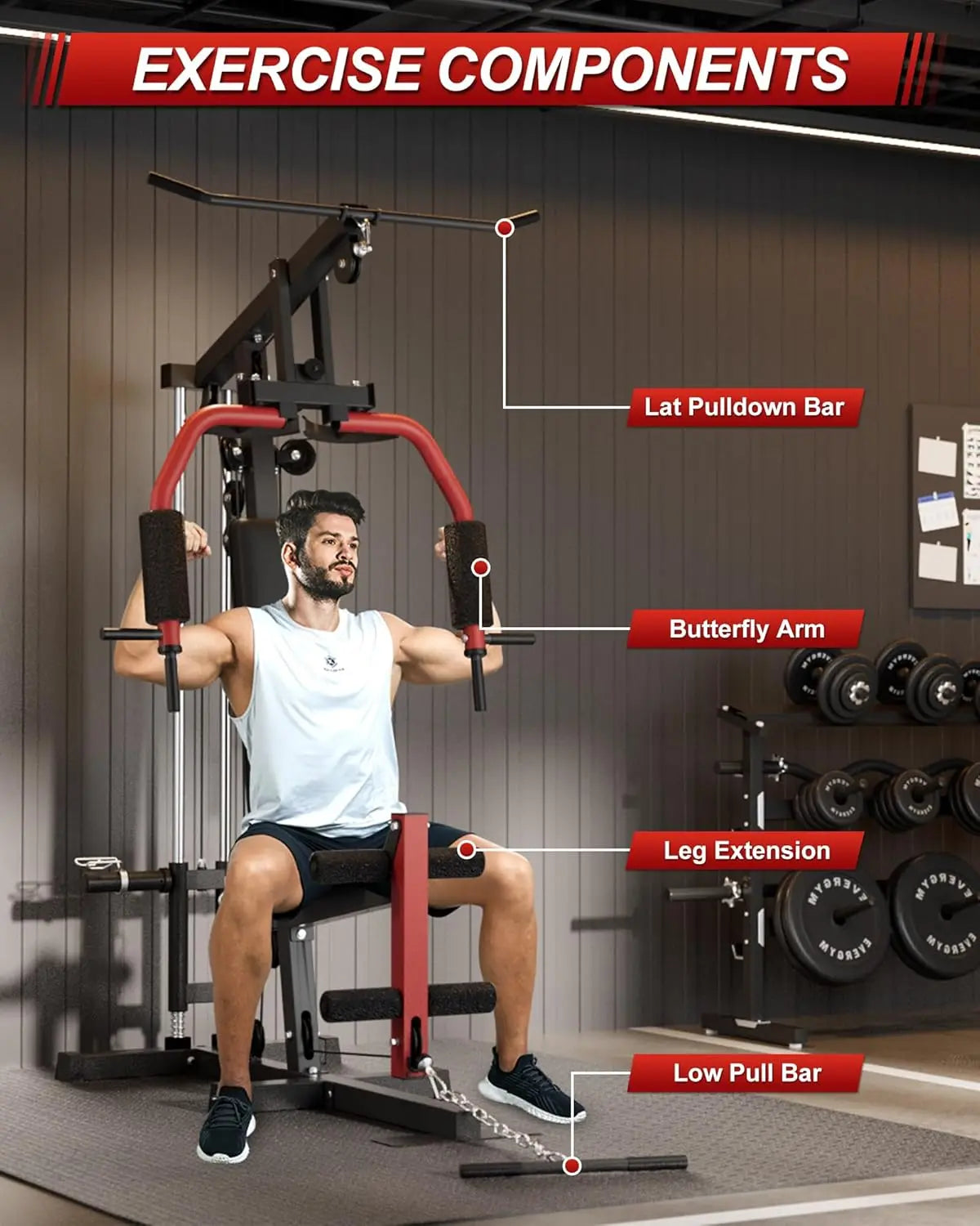 HiMISS All In One Home Gym Machine For FullBody Strength