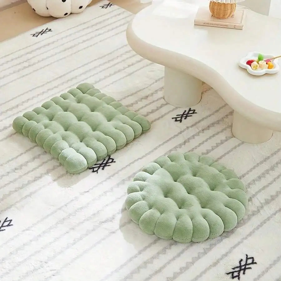 Circular Biscuit Meditation Cotton Floor Cushion Pillow