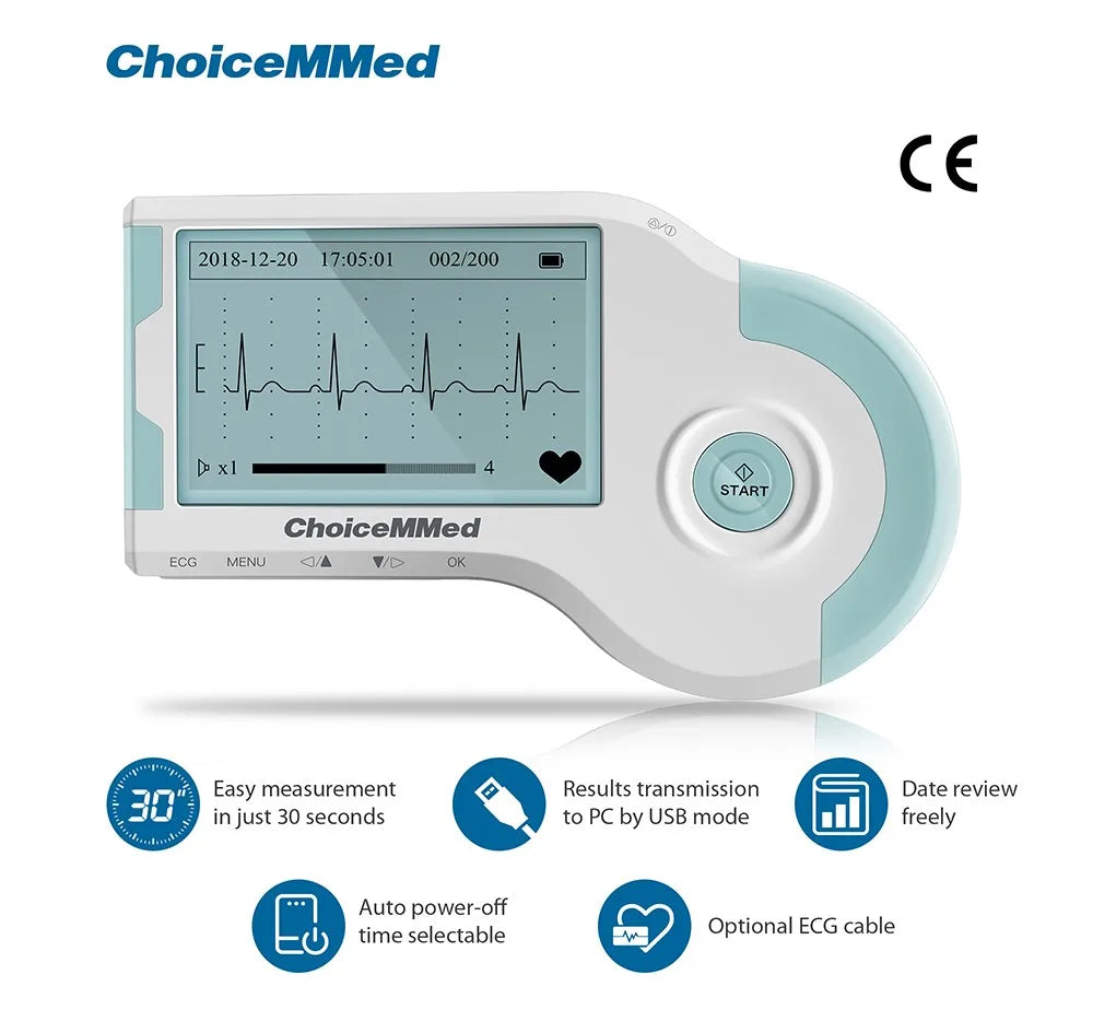 ChoiceMMed MD100B Handheld ECG Monitor Real Time Heart Rate