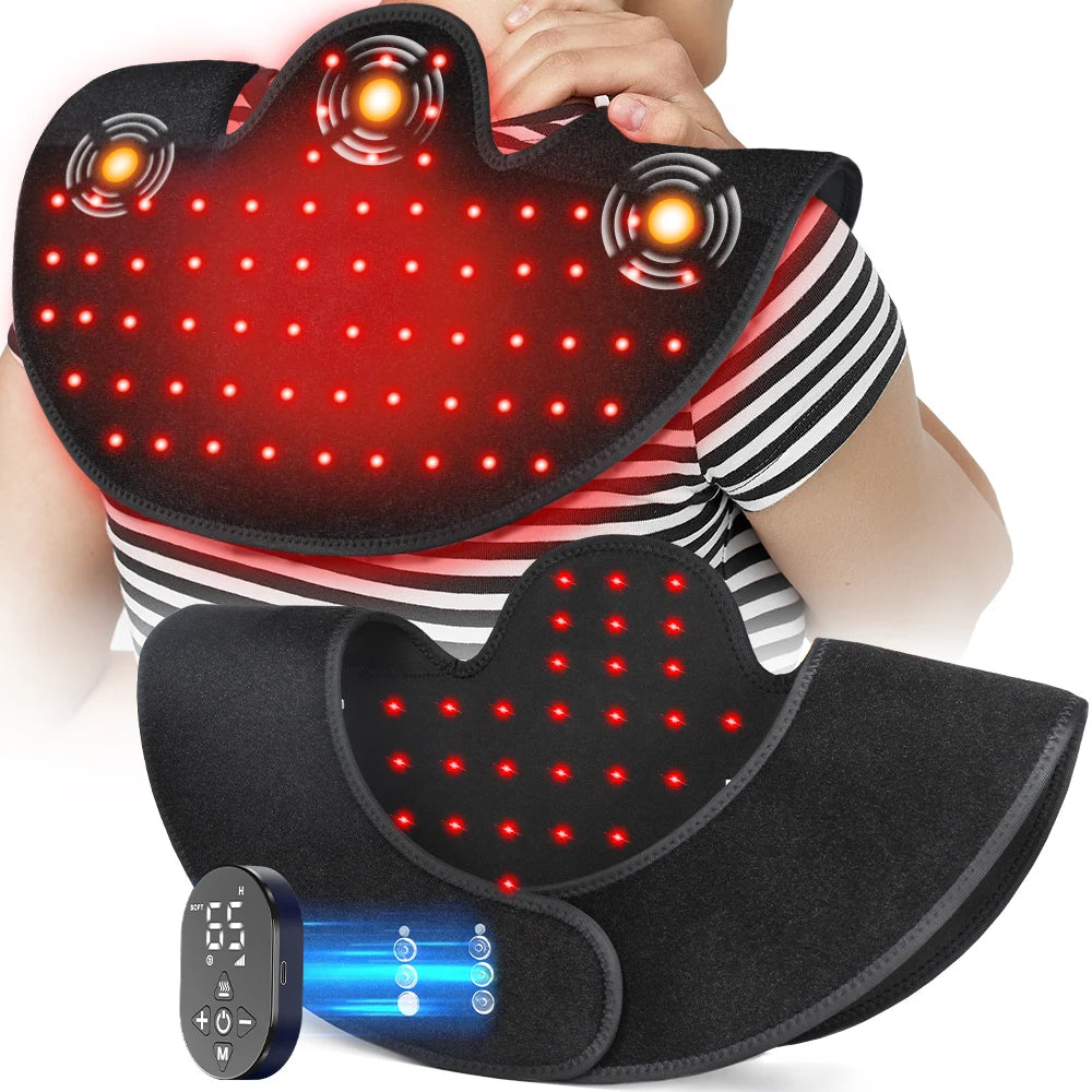 Cordless Infrared Neck Massager With Heat And Red Light Therapy