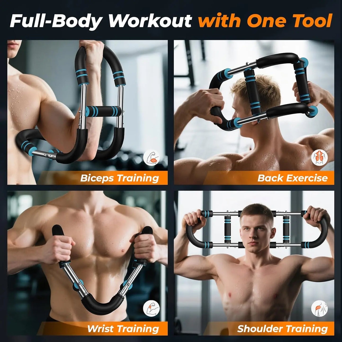 U Shape Arm Trainer Gripper 60-100 Lb Power Twister Bar