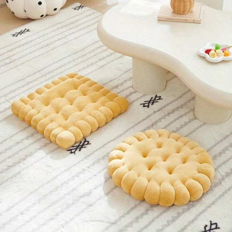 Circular Biscuit Meditation Cotton Floor Cushion Pillow