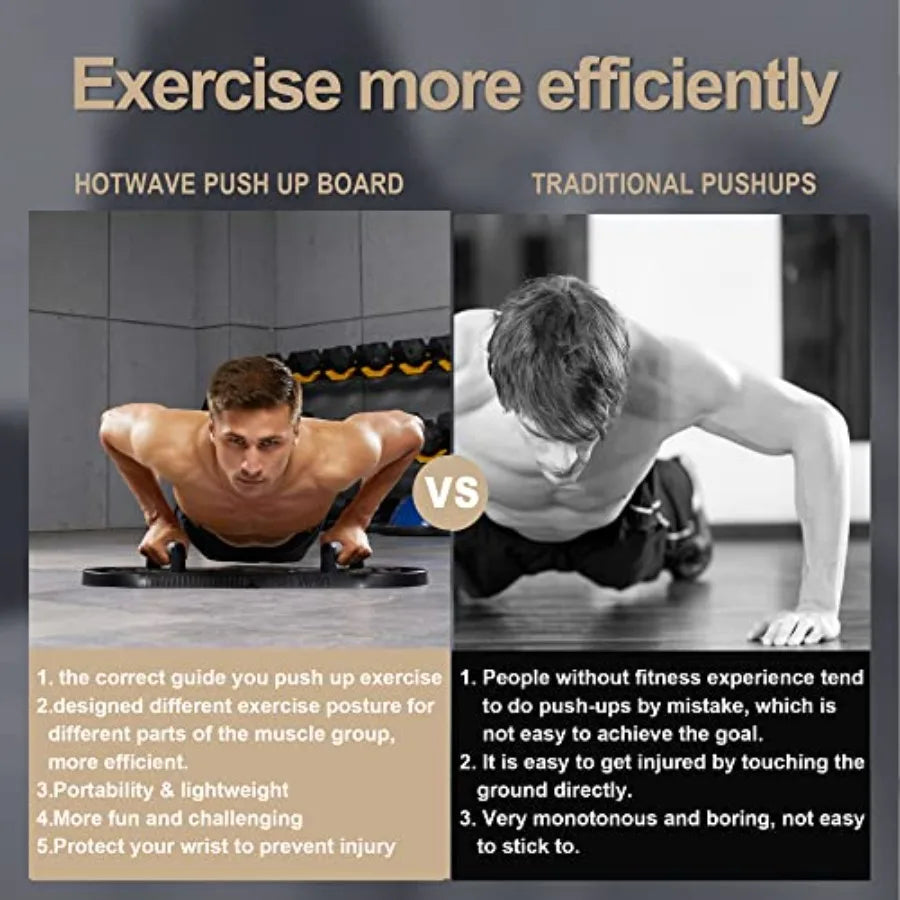 Push Up Board Fitness Portable Foldable 20 in 1 Push Up Bar at Home Gym Pushup Handles for Floor. Professional Strength Trainin