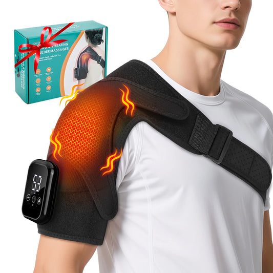 PastSky Electric Heated Shoulder Massager With Touch Screen And Timer