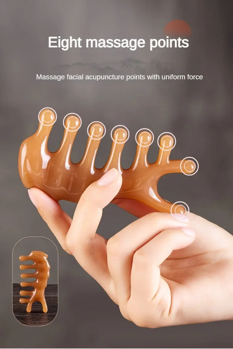 Face Lifting Guasha Resin Scraping Massage Facial Scraper Tool Eye SPA Massage Plate Reduce Puffiness Nose Lifting Nose Massager