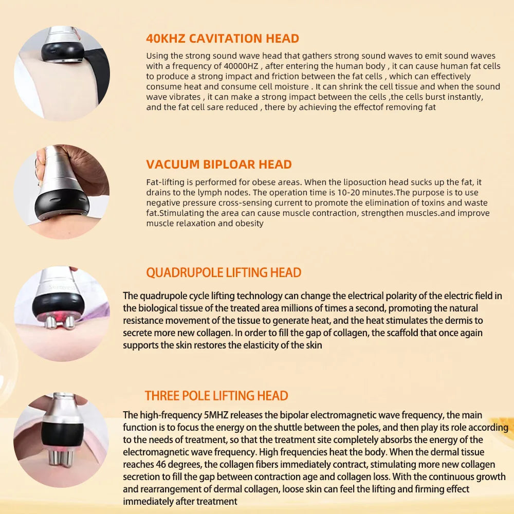 Missheart Cavitation Ultrasonic Body Slimming Machine Vacuum Device