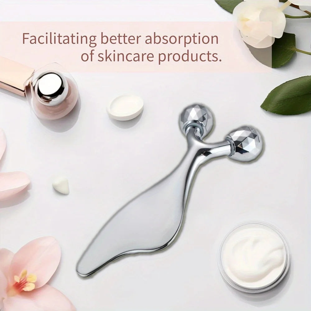 LSHOW 2 in 1 3D Facial Massager GuaSha Roller Professional