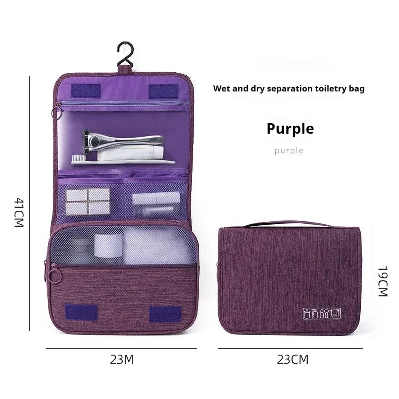NONECN Foldable Toiletry Bag Organizer Hanging Cosmetic Travel Case