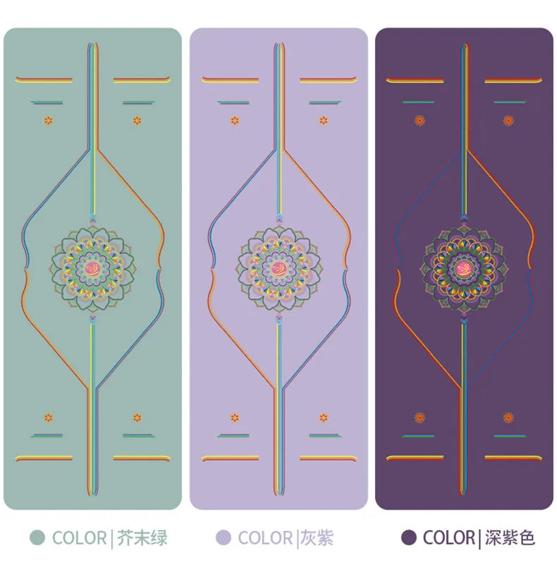 Natural Rubber Yoga Mat Providing Comfortable Cushioning for Regular Exercises