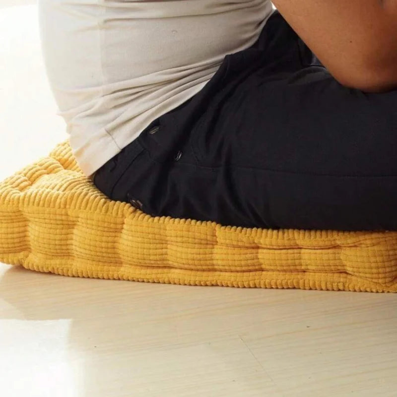 Premium Cotton Blend Meditation Floor Cushion And Seat Pad Set