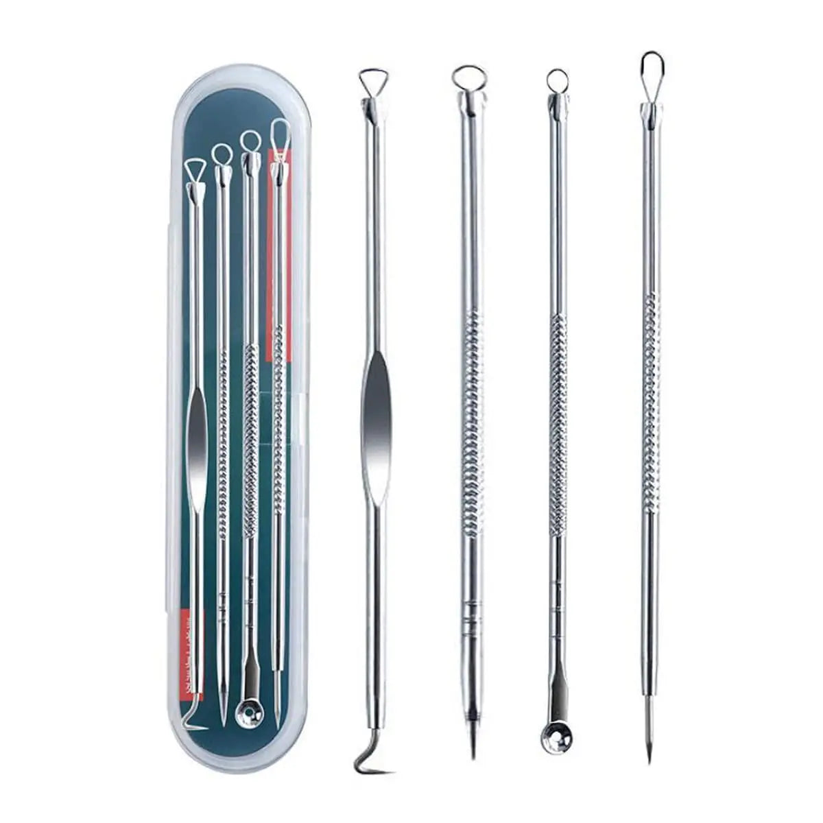 Professional Facial Blackhead Needle Set Stainless Steel Extractors
