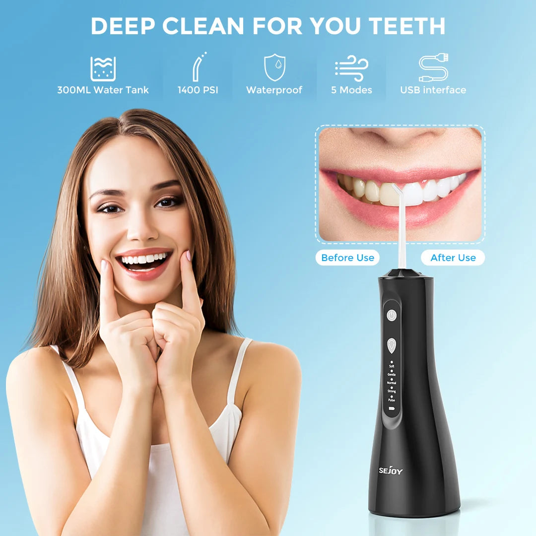 Sejoy Water Flosser Professional for Teeth Braces and Gums