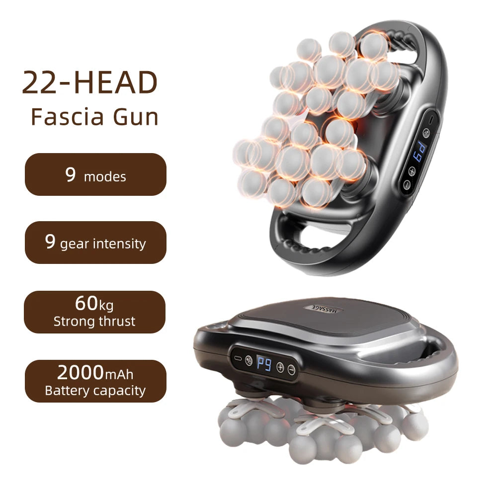 Foreverlily High Frequency Vibration Fascia Gun Professional Body Massager