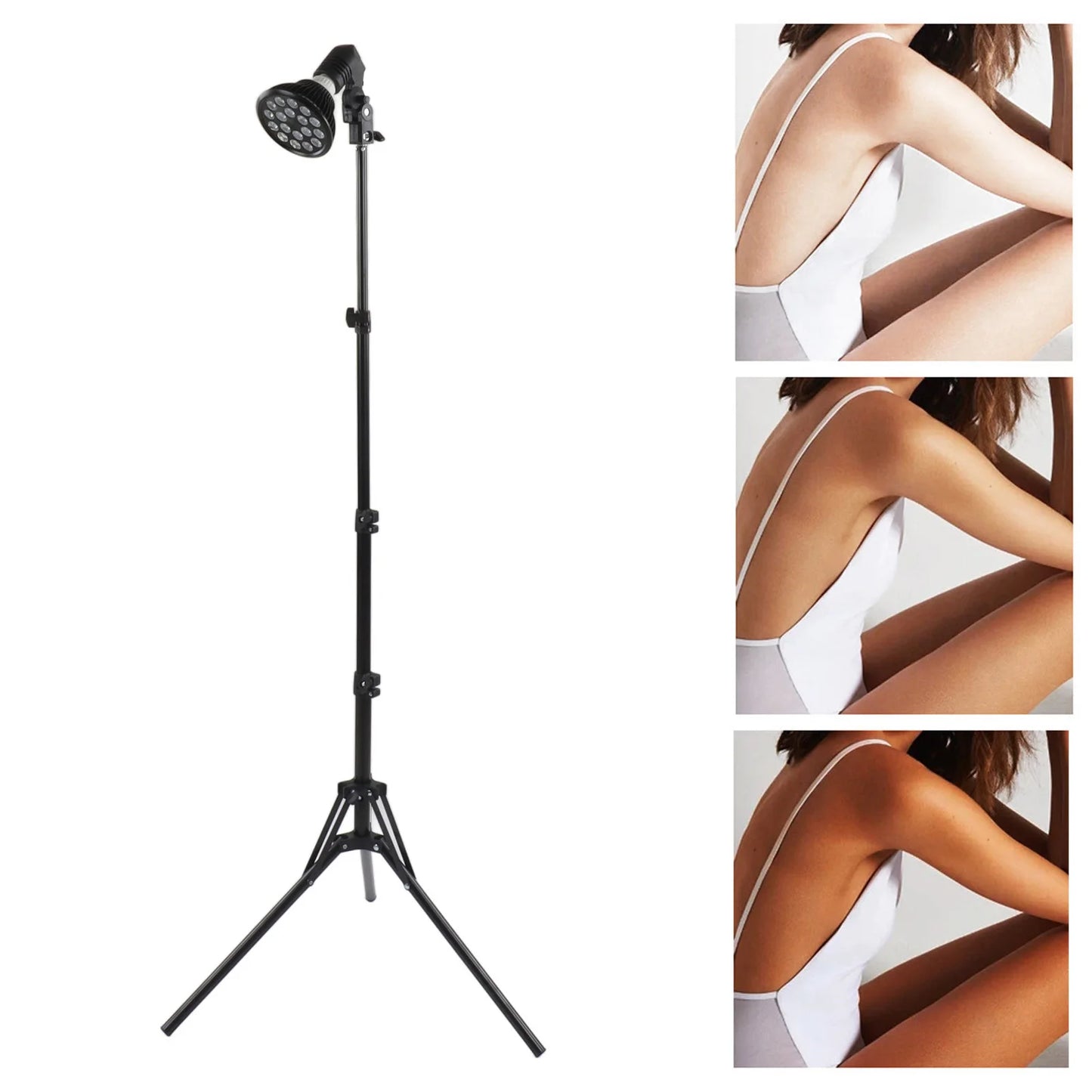 Romellar Portable Tanning Lamp 460nm Light With Adjustable Tripod 54W