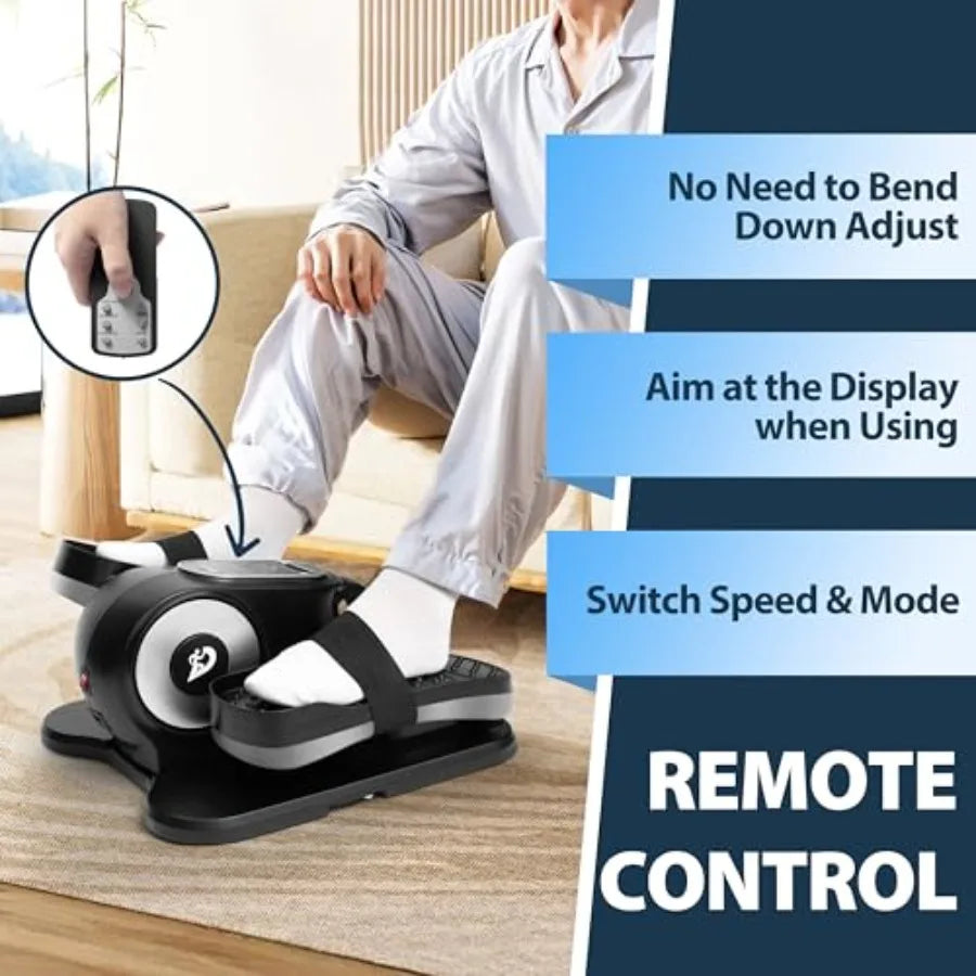 XMSJ Under Desk Elliptical Machine With Remote 12 Speed