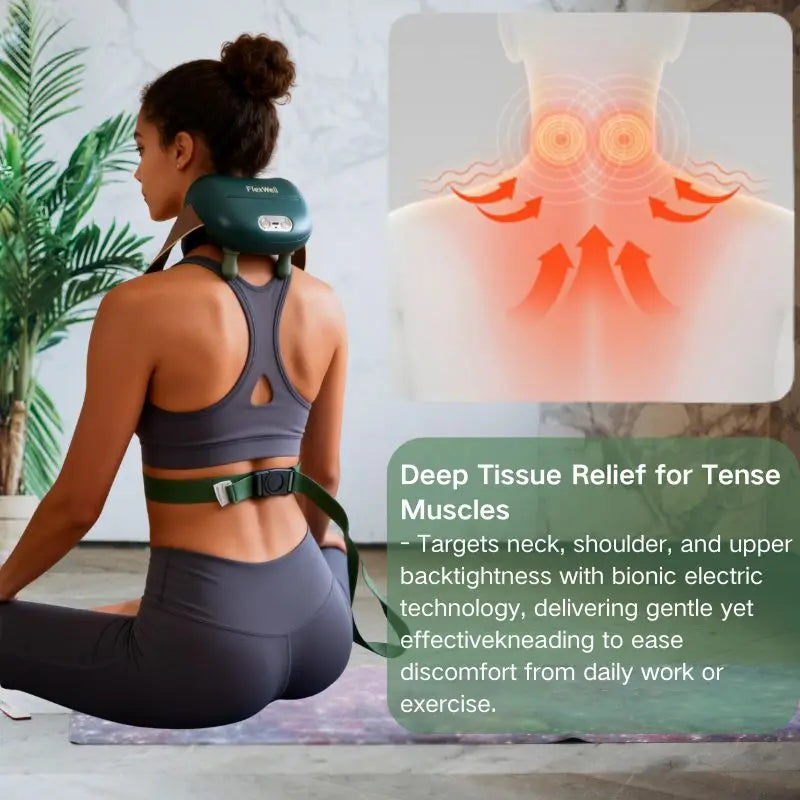 Shoulder And Neck Massager With 4D Kneading Heat