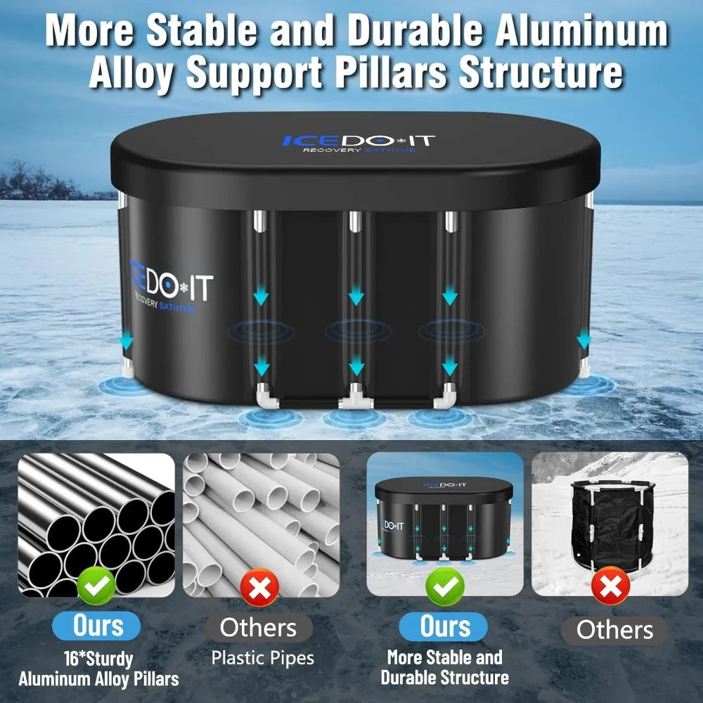 Upgrade Oval Ice Bath Tub For Athletes And Recovery