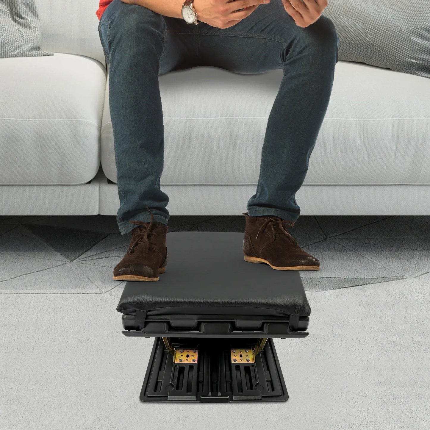 Bymaocar Ergonomic Foldable Footrest With Adjustable Angle Under Desk