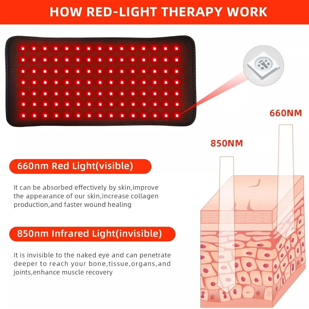 Infrared LED Light Therapy Device For Face And Body
