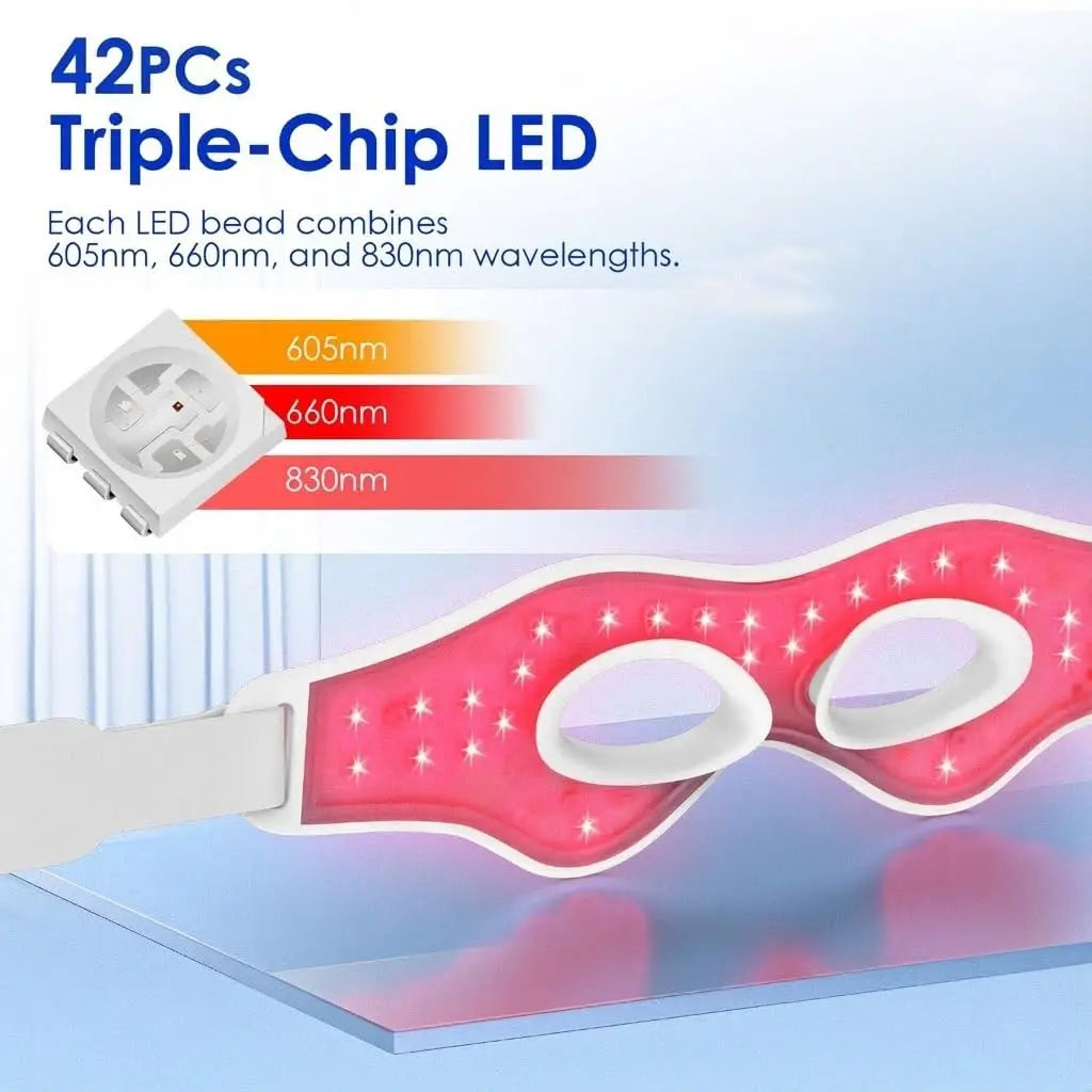 KTS 3D Eye Massager With Red Light Therapy For Eyes