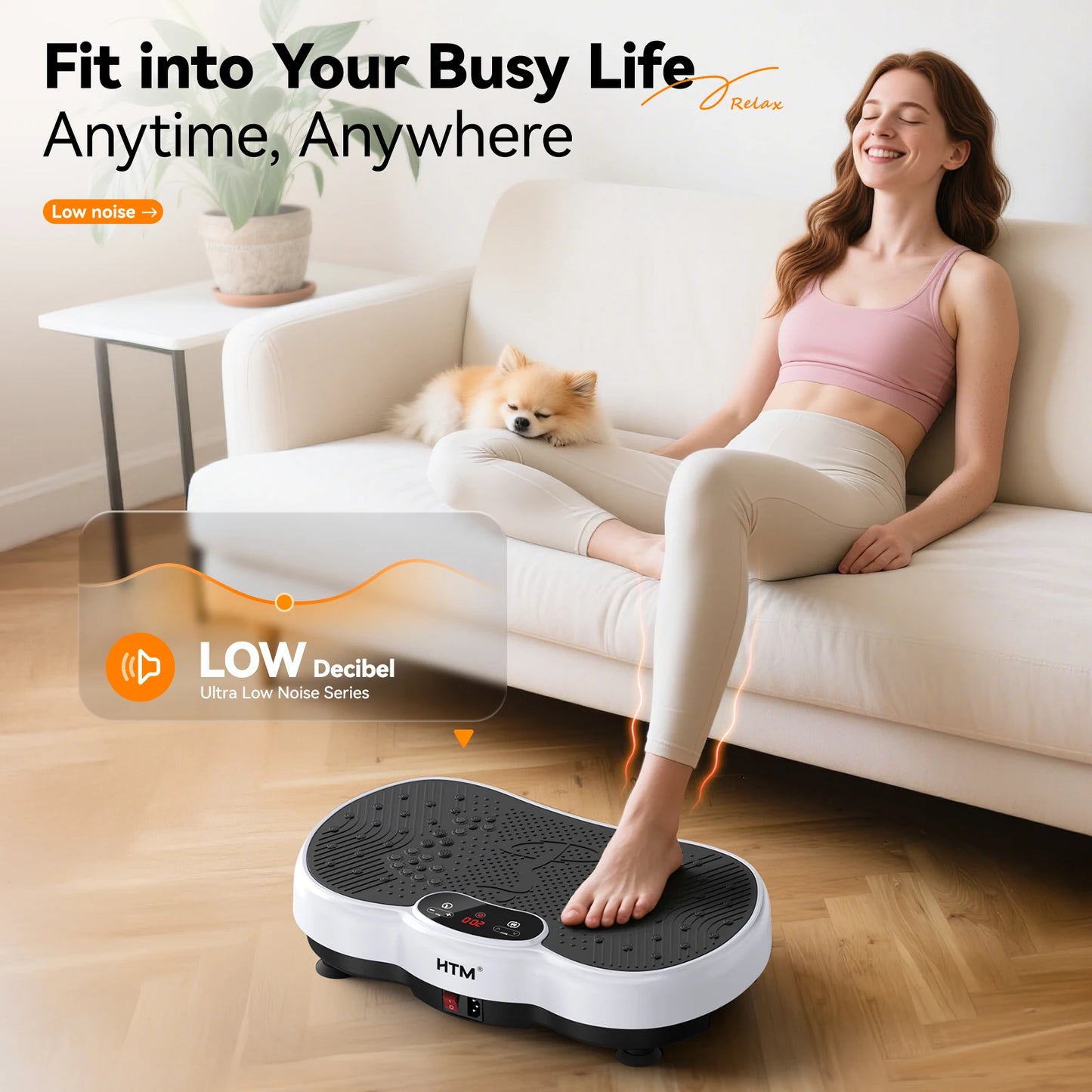 Vibration Plate Exercise Machine Full Body Shaker With Adjustable Speed