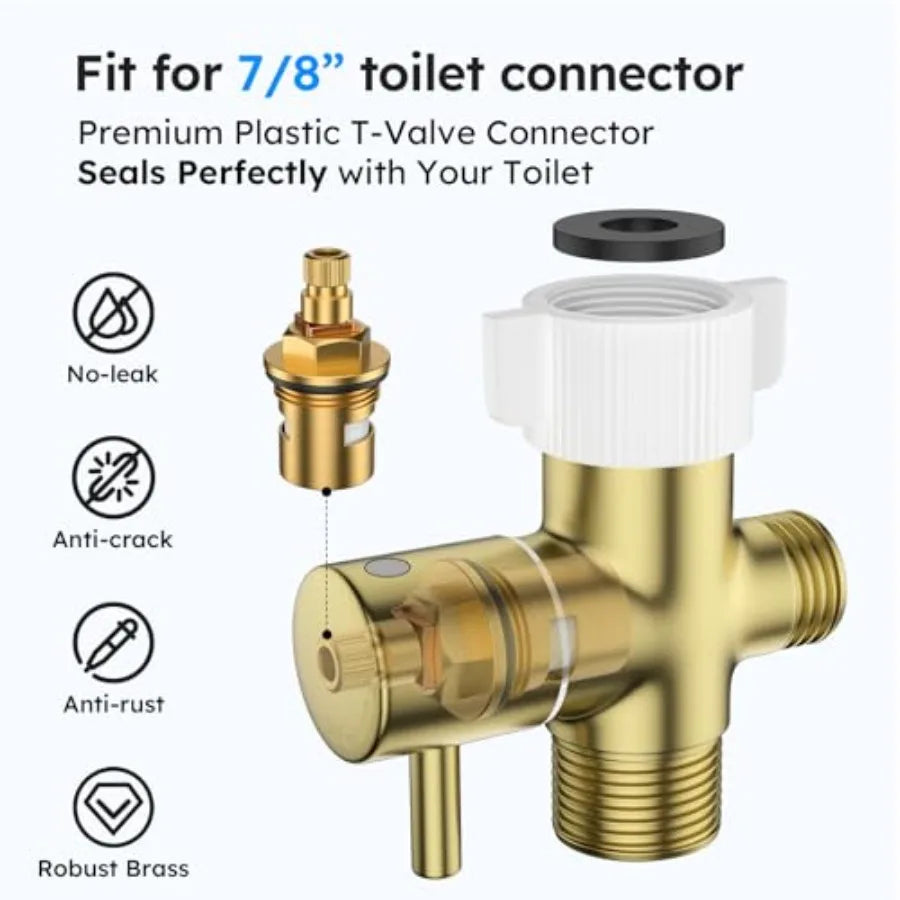 Handheld Bidet Sprayer Stainless Steel For Toilet Adjustable Water Pressure