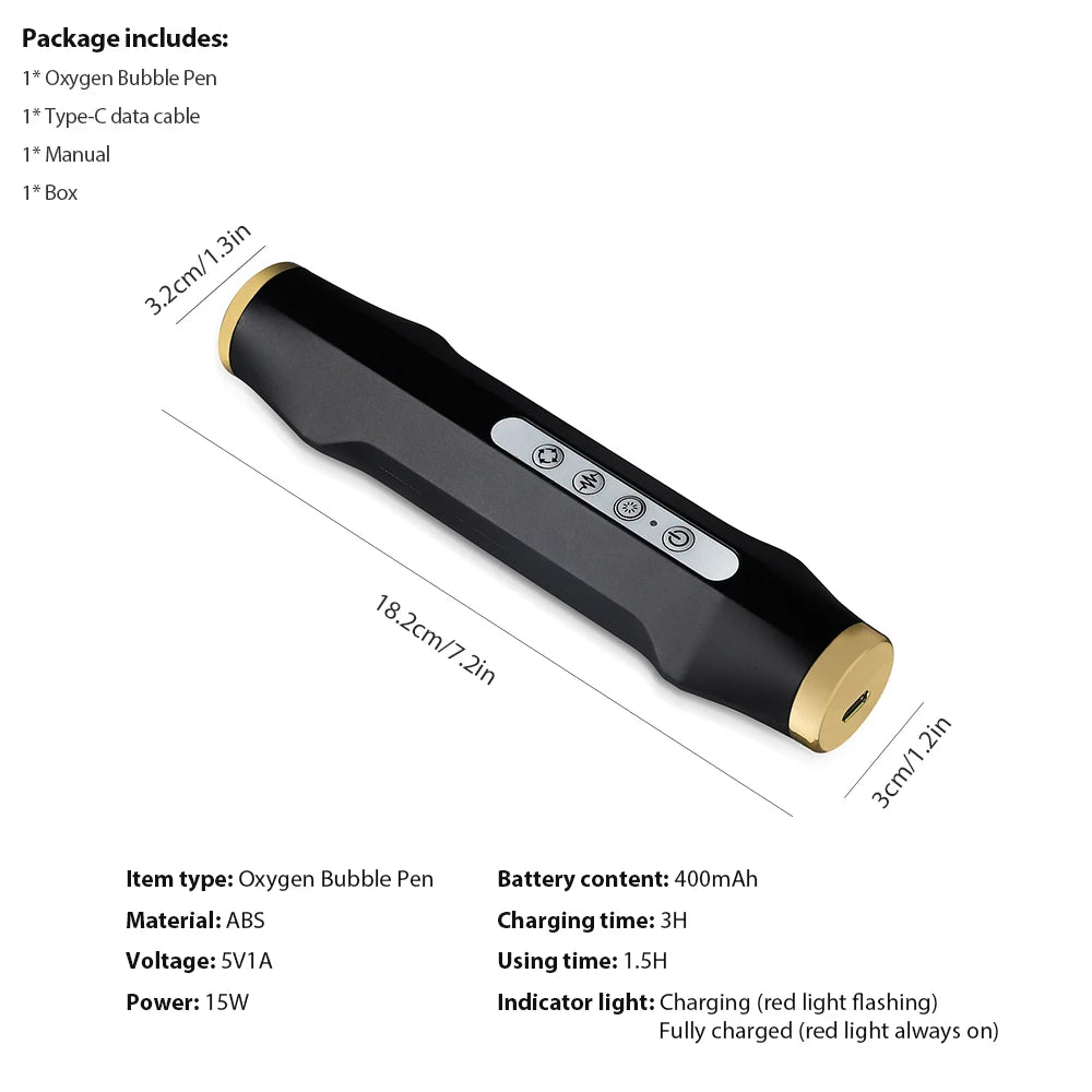 Foreverlily Oxygen Bubble Pen Facial CO2 Machine For Skin Care