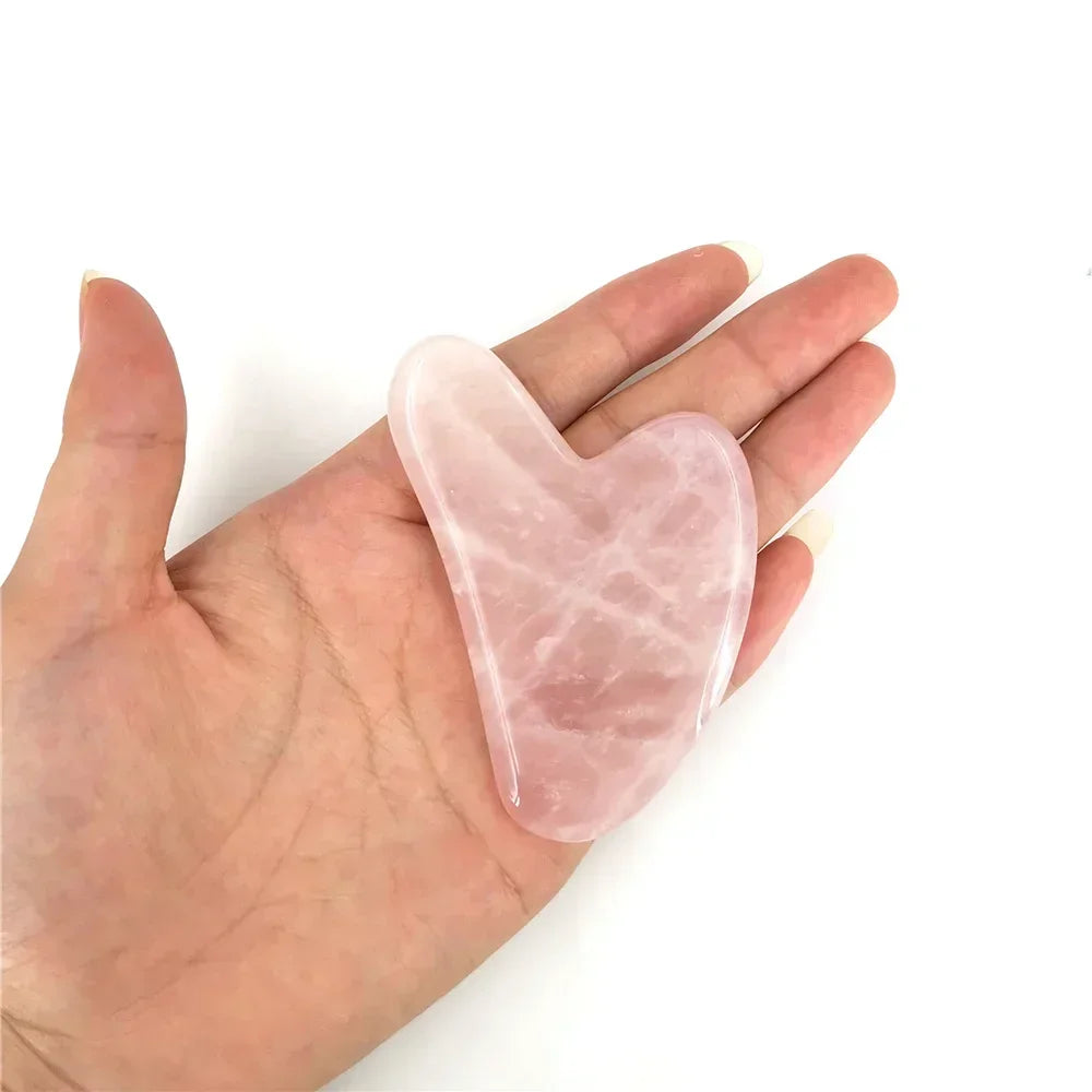 Dawndesslo Natural Jade Roller Gua Sha Set For Facial Massage