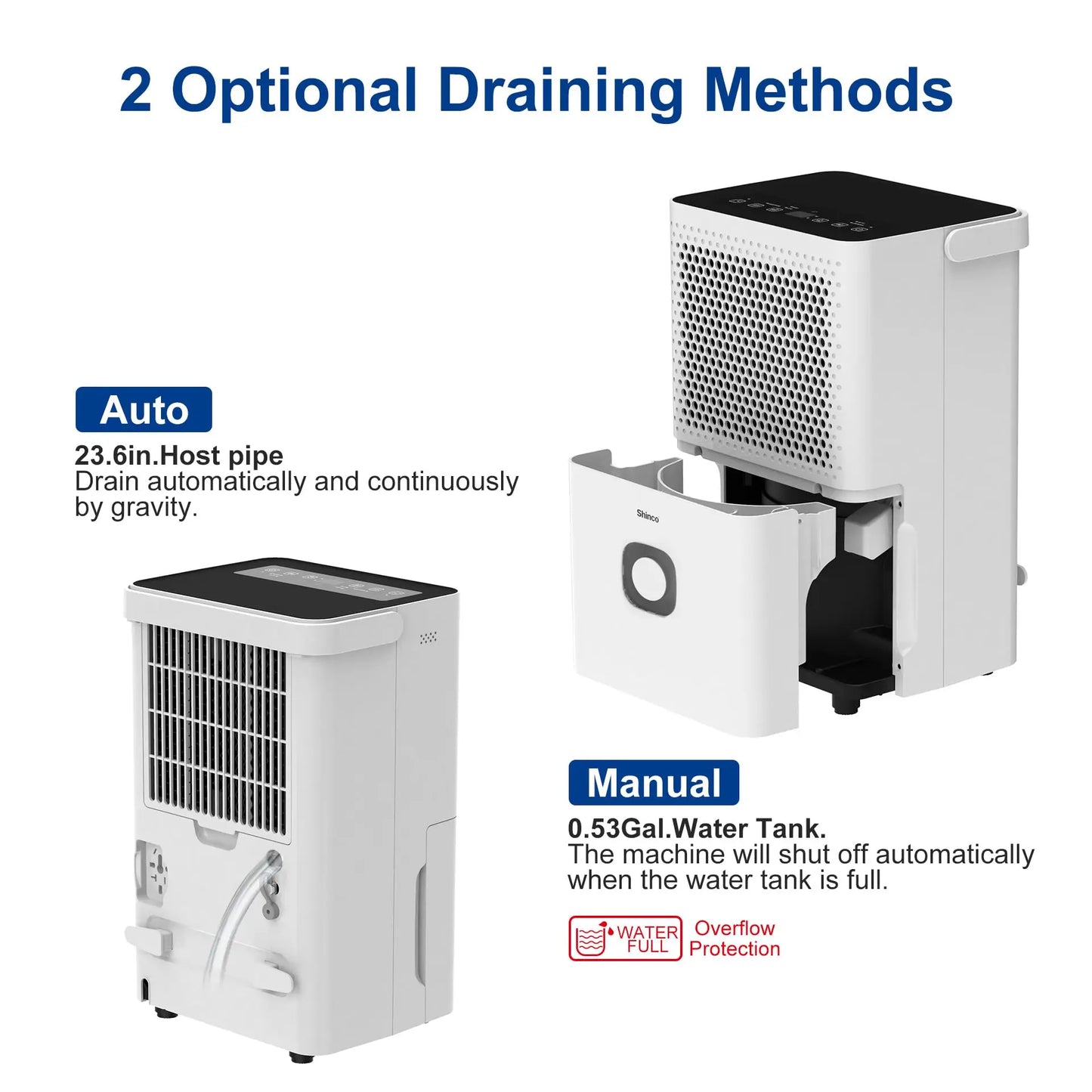 Shinco Dehumidifier For Home And Basements 1500 Sq Ft