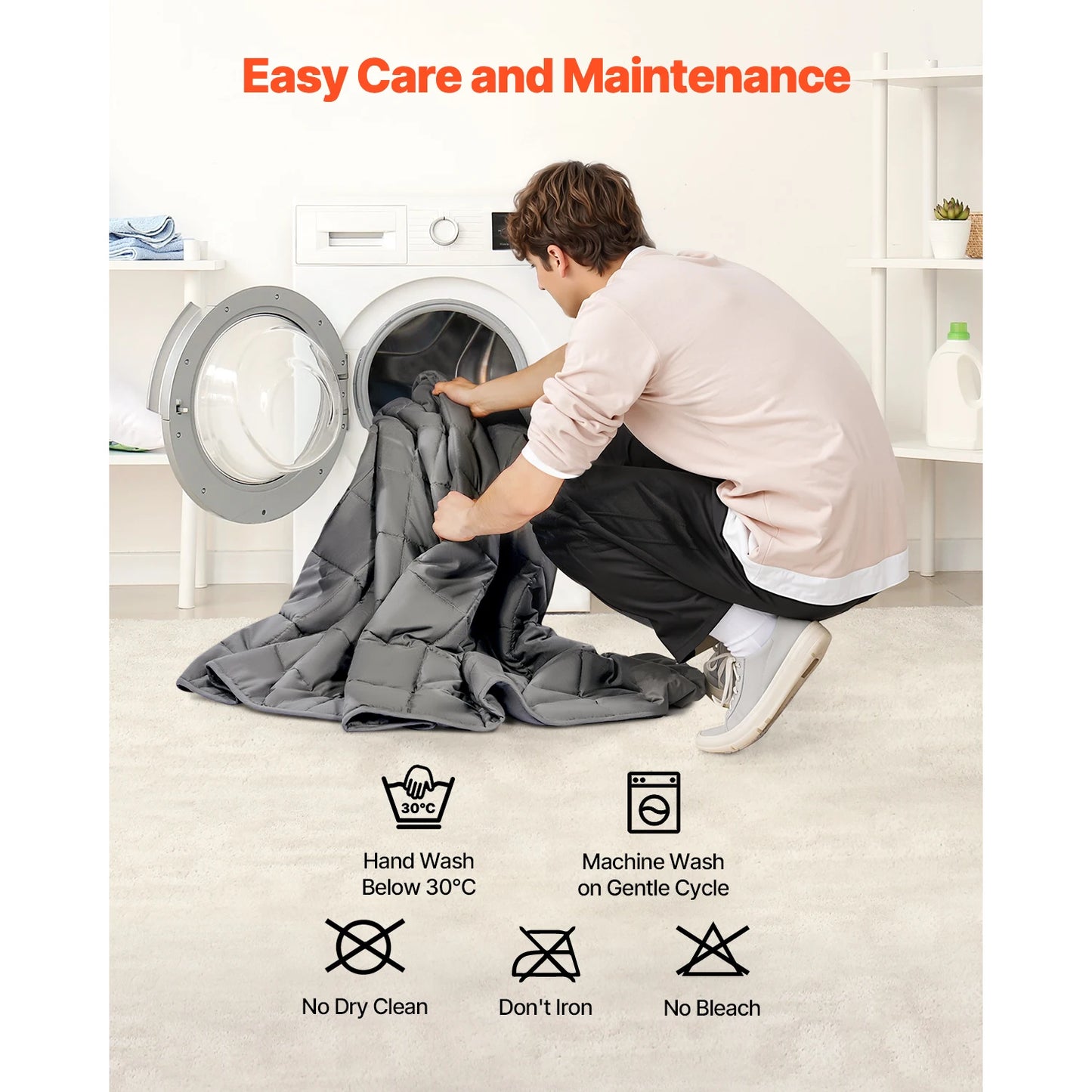 Breathable Glass Beads Weighted Blanket For Adults Cooling