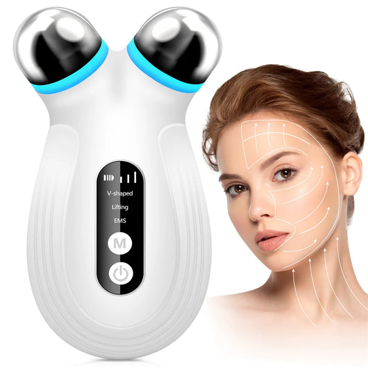 Microcurrent Facial Device For Anti Aging Wrinkles Therapy