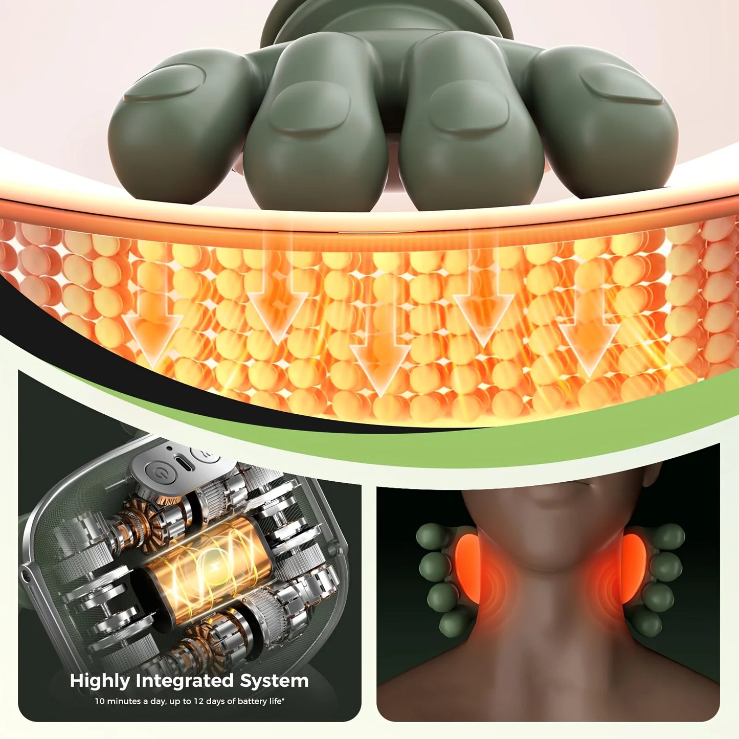 Shoulder And Neck Massager With 4D Kneading Heat