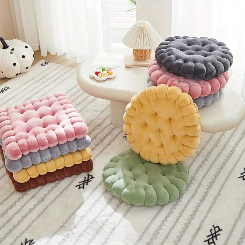 Circular Biscuit Meditation Cotton Floor Cushion Pillow