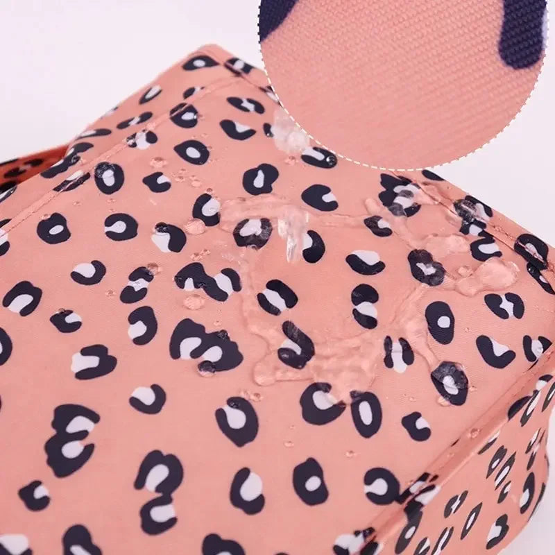 Waterproof Nylon Cosmetic Bag Travel Pouch With Hook